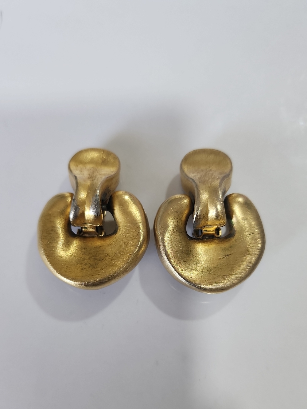 Essex Vintage Sculpted Gold Clip-On Earrings